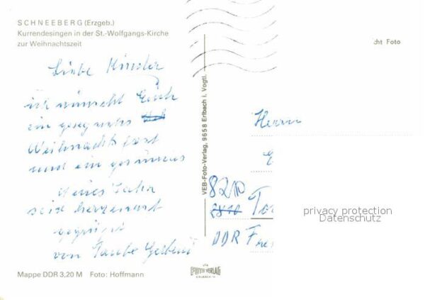 Schneeberg Erzgebirge Kurrendesingen in der Sankt Wolfgangs K – Bild 2