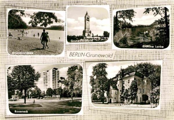 Grunewald Berlin See Roseneck Jagdschloss Krumme Lanke G