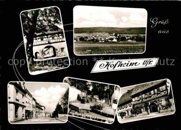 Hofheim Unterfranken Gesamtansicht Grossmansdorfer Tor Amtsg