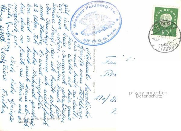 Grosser Feldberg Taunus Berghotel Aussichtsturm Sender Original – Bild 2
