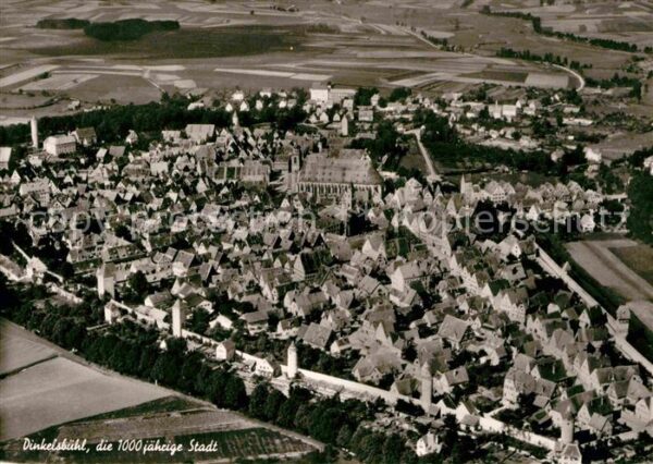 Dinkelsbuehl 1000jährige Stadt Fliegeraufnahme
