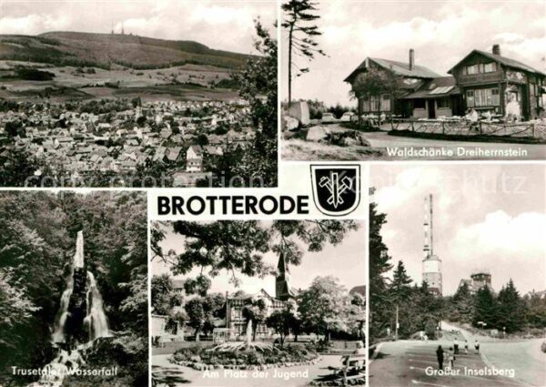 Brotterode Panorama Waldschänke Dreiherrnstein Tru