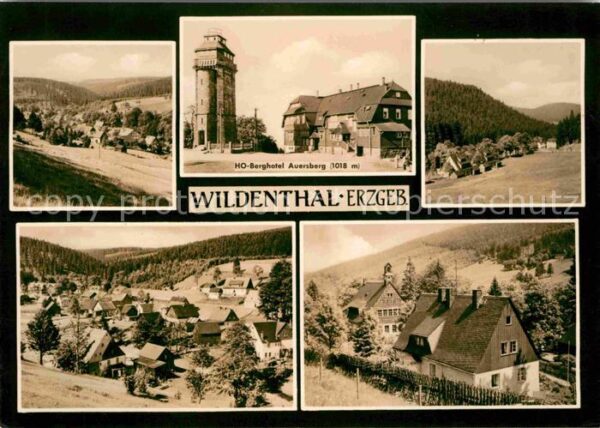 Wildenthal Eibenstock Landschaftspanorama HO Berghotel Auersb