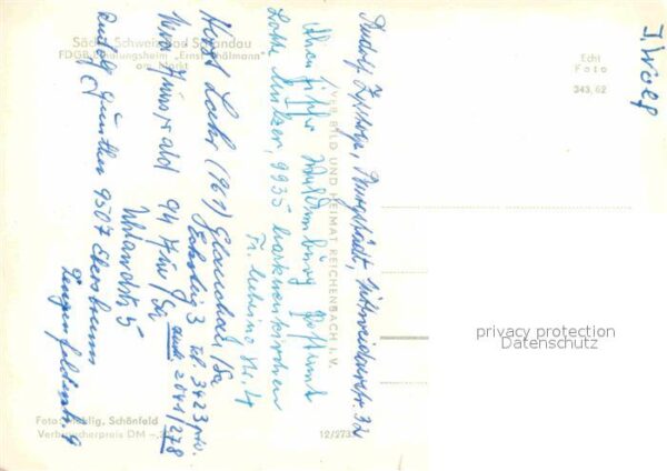 Bad Schandau FDGB Erholungsheim Ernst Thälmann am Ma – Bild 2