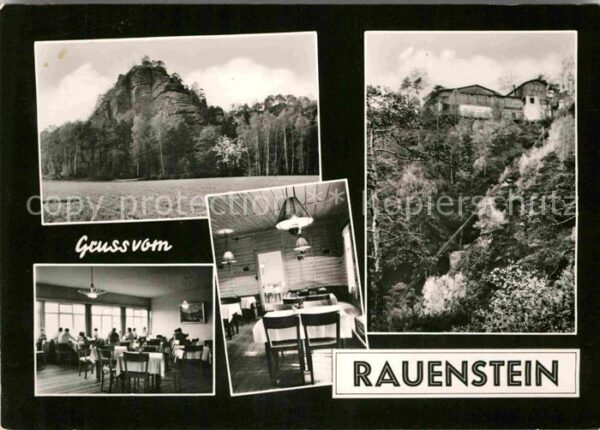 Rauenstein Saechsische Schweiz Felsen Gaststätte
