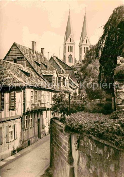 Halberstadt Blick von der Peterstreppe auf Düsterng