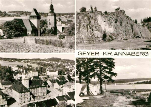 Geyer Ortsansicht mit Kirche Binge Greifenbac