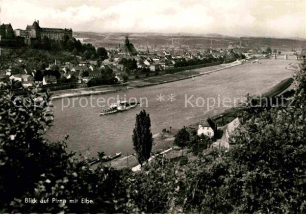 Pirna Panorama Schloss Elbe