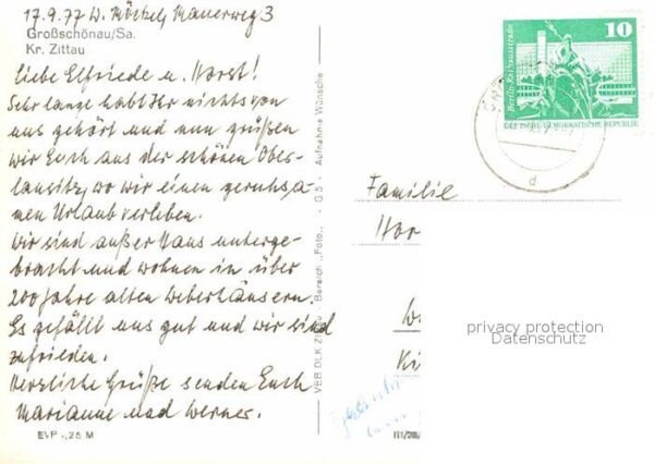 Grossschoenau Sachsen Partie an der Kirche – Bild 2
