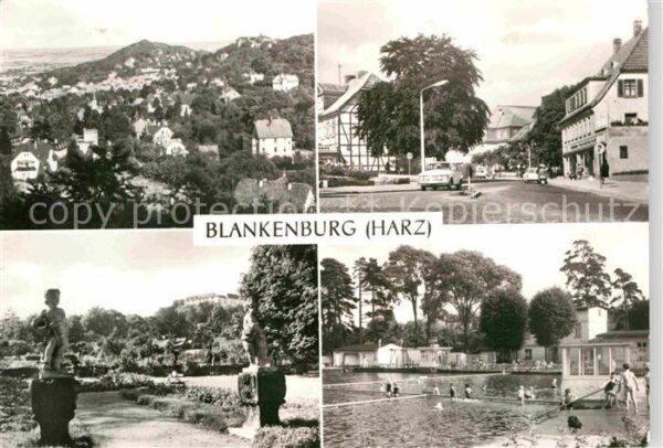Blankenburg Harz Panorama Blick vom Eichenberg Mauerstra