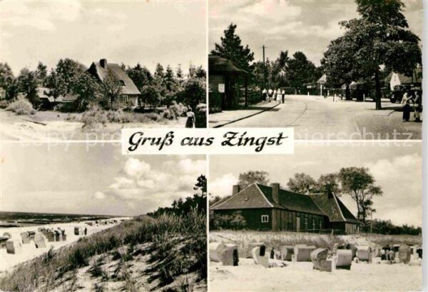 Zingst Ostseebad Teilansichten Strand Dünen