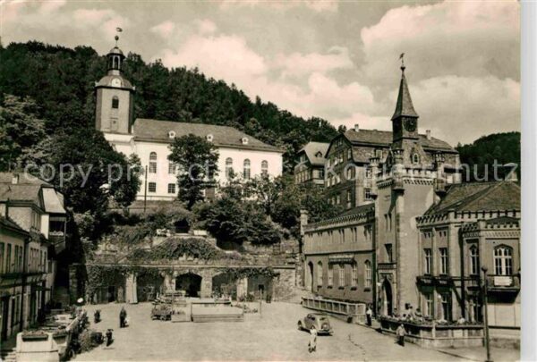 Leutenberg Thueringen Markt Rathaus Kirche