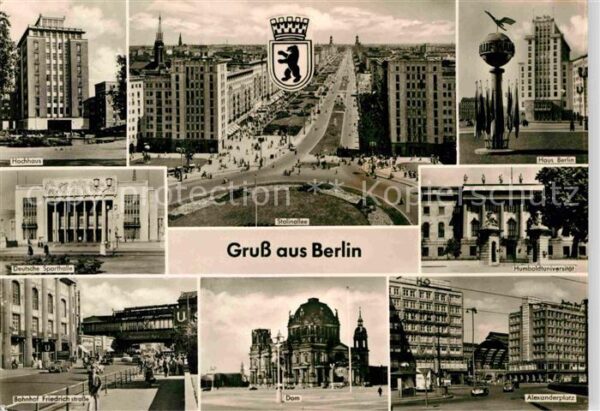 Berlin Hochhaus Sporthalle Bahnhof Friedrichst