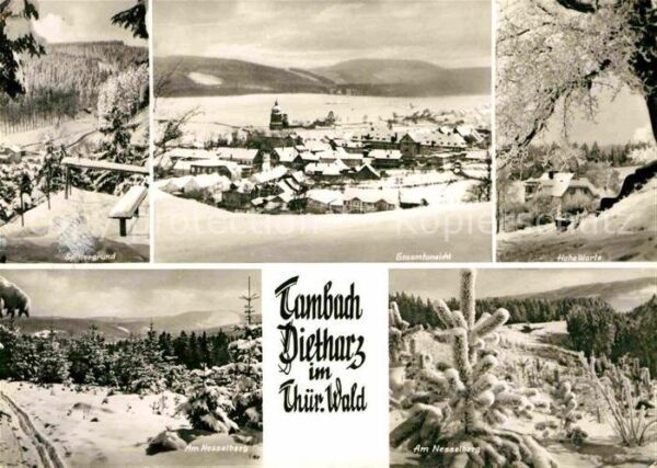 Tambach-Dietharz Winterpanorama Spitzergrund Hohe Warte