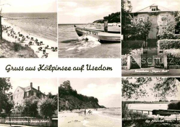 Koelpinsee Usedom Strand Fischkutter Ferienheim Jägers Ru