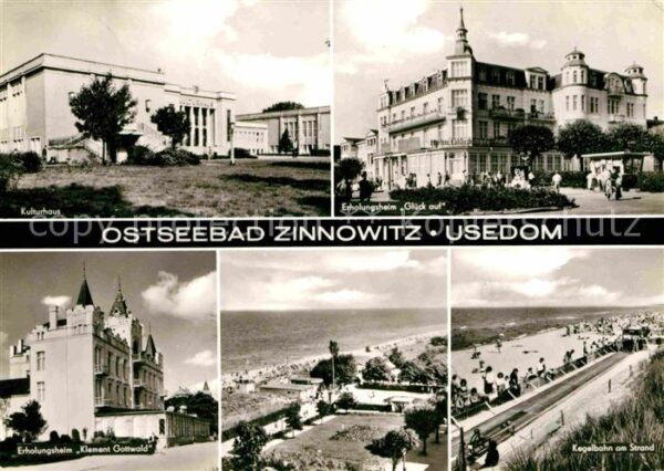 Zinnowitz Ostseebad Kulturhaus Erholungsheim Glück auf Kege