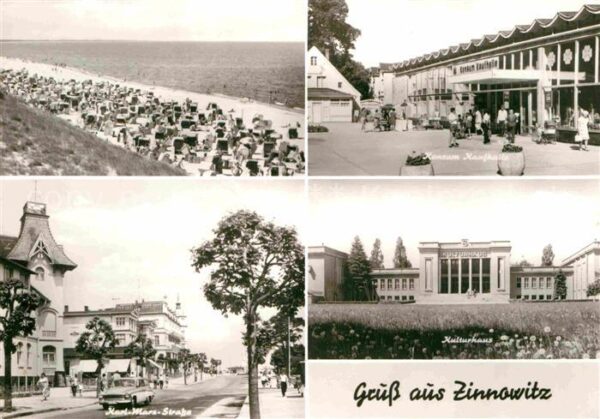 Zinnowitz Ostseebad Strand Konsum Kaufhalle Karl Marx Stras
