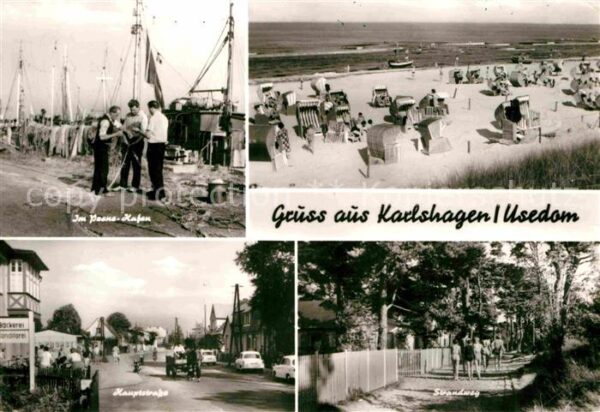 Karlshagen Peene Hafen Fischer Strand Hauptstrasse