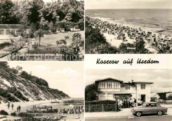 Koserow Ostseebad Usedom FDGB Urlauberdorf Willhelm Pieck Strand