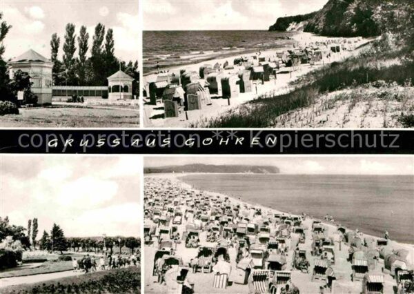 Goehren Ruegen Kurpark Promenade Strand Küste