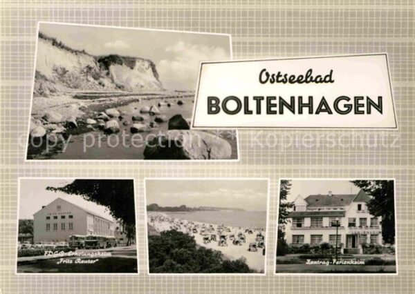 Boltenhagen Ostseebad Strand Steilküste FDGB Erholungsheim Fr