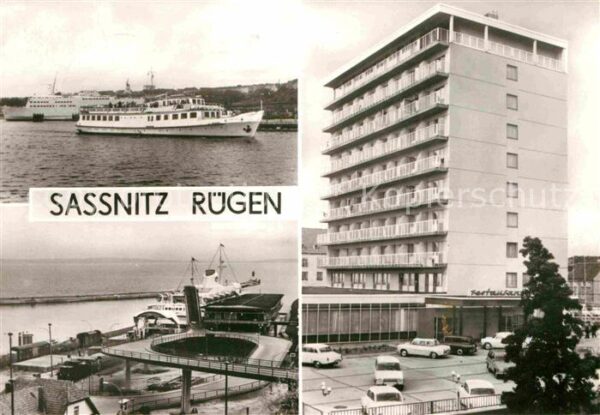 Sassnitz Ostseebad Ruegen Hafen Fähre Fährbahnhof Rügen Hotel