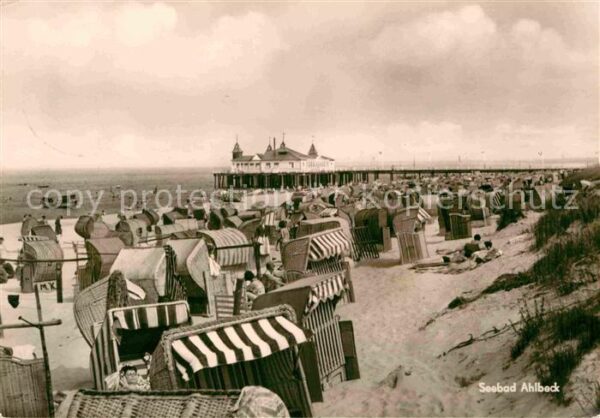 Ahlbeck Ostseebad Strand Seebrücke