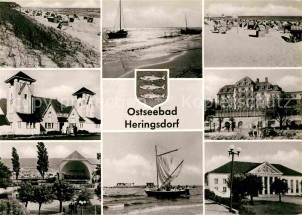 Heringsdorf Ostseebad Usedom Strand Hotels Ferienheime Fischerboot K