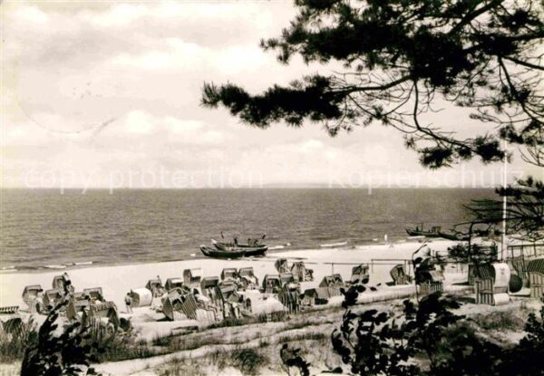 Bansin Ostseebad Blick auf den Strand