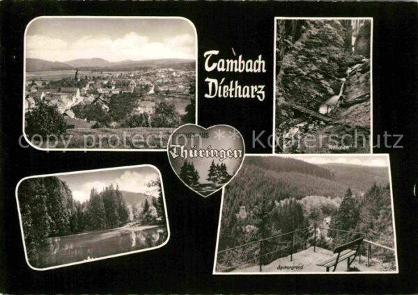 Tambach-Dietharz Panorama Röllchen Wasserfall Spittergru