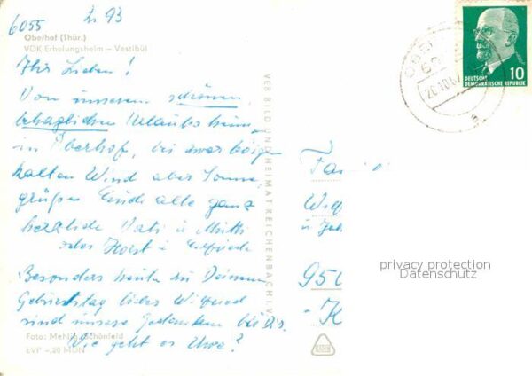 Oberhof Thueringen VDK Erholungsheim Vestibül – Bild 2