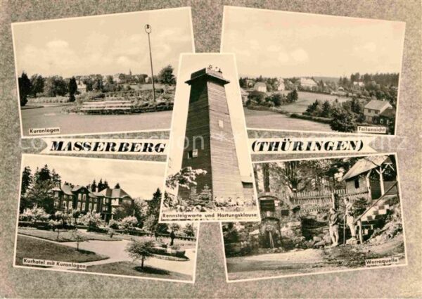 Masserberg Kuranlagen Teilansicht Werraquelle Kurh