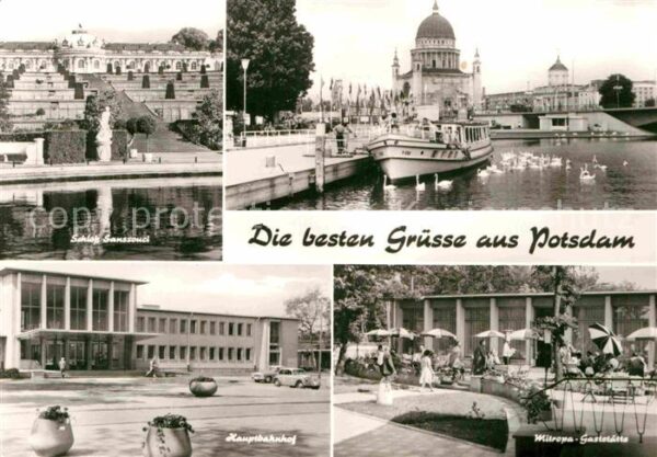 Potsdam Schloss Sanssouci Hauptbahnhof Mitropa