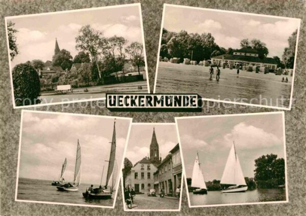 Ueckermuende Mecklenburg Vorpommern Park Gaststätte Restaurant Kirche Bades