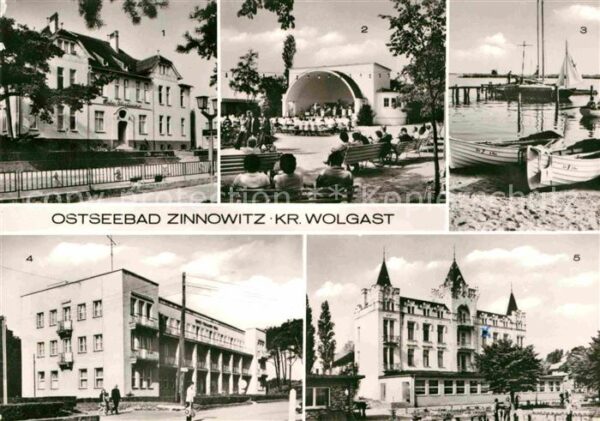 Zinnowitz Ostseebad Heim Stachanow Konzertpavillon Achterwa