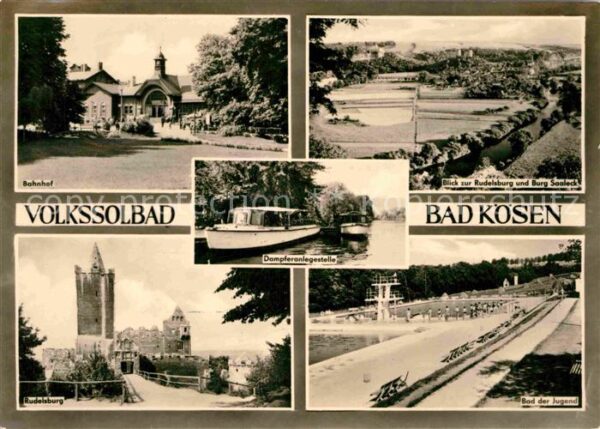 Bad Koesen Bahnhof Rudelsburg und Burg Saaleck Bad