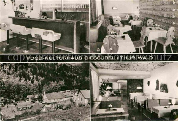 Giessuebel Schleusegrund FDGB Kulturhaus Waldbaudenbar Bauernwin