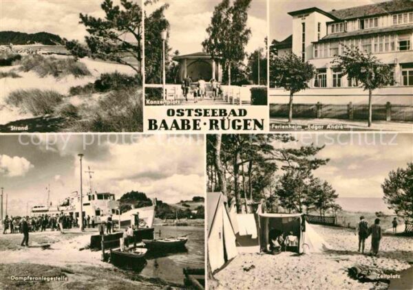 Baabe Ostseebad Ruegen Strand Konzertplatz Ferienheim Edgar An