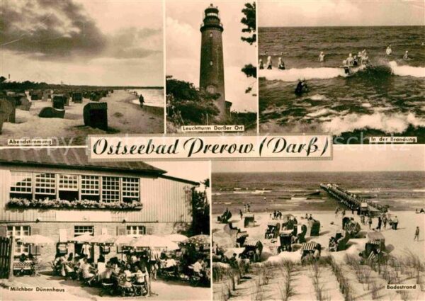 Prerow Ostseebad Abendstimmung Leuchtturm Darsser Ort Br