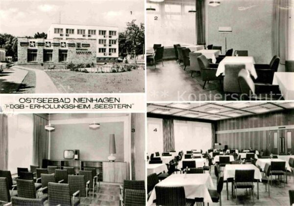 Nienhagen Ostseebad FDGB Erholungsheim Seestern Klubraum Fe