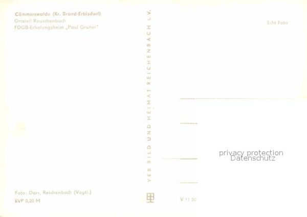 Caemmerswalde FDGB Erholungsheim Paul Gruner – Bild 2