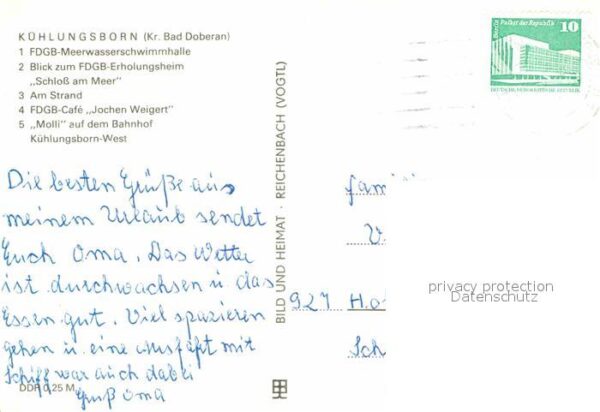 Kuehlungsborn Ostseebad FDGB Meerwasserschwimmhalle FDGB Erholu – Bild 2