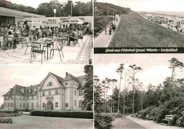 Graal-Mueritz Ostseebad Cafe Eis Terrasse Sanatorium Richard As