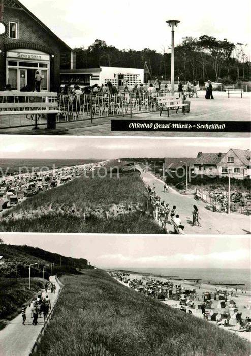 Graal-Mueritz Ostseebad Gaststätte Seestern Promenade Strand