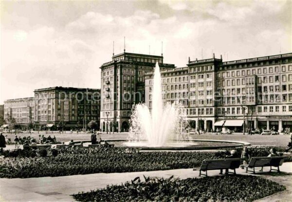 Magdeburg Wilhelm Pieck Allee Springbrunnen