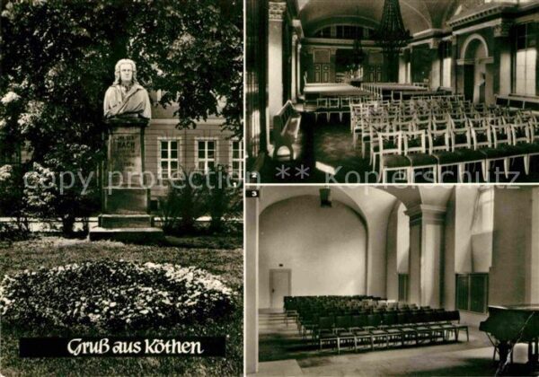 Koethen Anhalt Bachdenkmal Spiegelsaal im Schloss Bach
