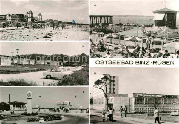 Binz Ruegen Kurhaus Strand Urlauberdorf Konzertpavi