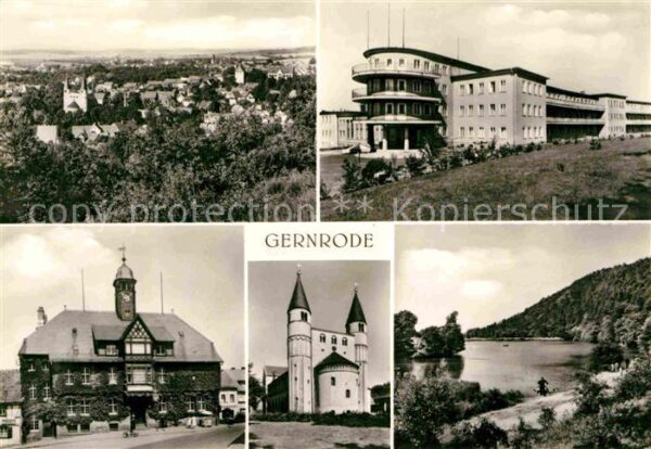 Gernrode Harz Panorama FDGB Erholungsheim Fritz Hecke
