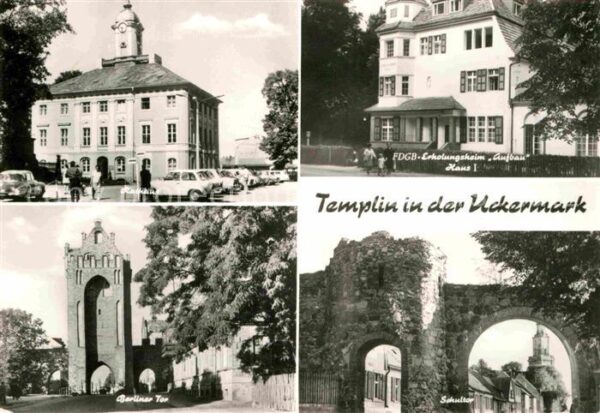 Templin Rathaus FDGB Erholungsheim Aufbau Berli