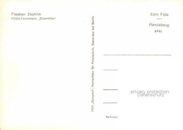 Flecken Zechlin FDGB Erholungsheim Elsenhöhe – Bild 2